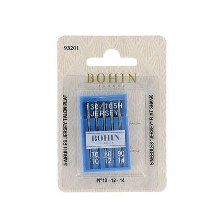 [aiguilles] Bohin Jersey Flat Shank Sewing Machine Needles Size 70/90 5ct