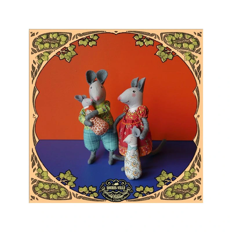 [SV004] Kit couture 2 souriceaux et 2 bébés