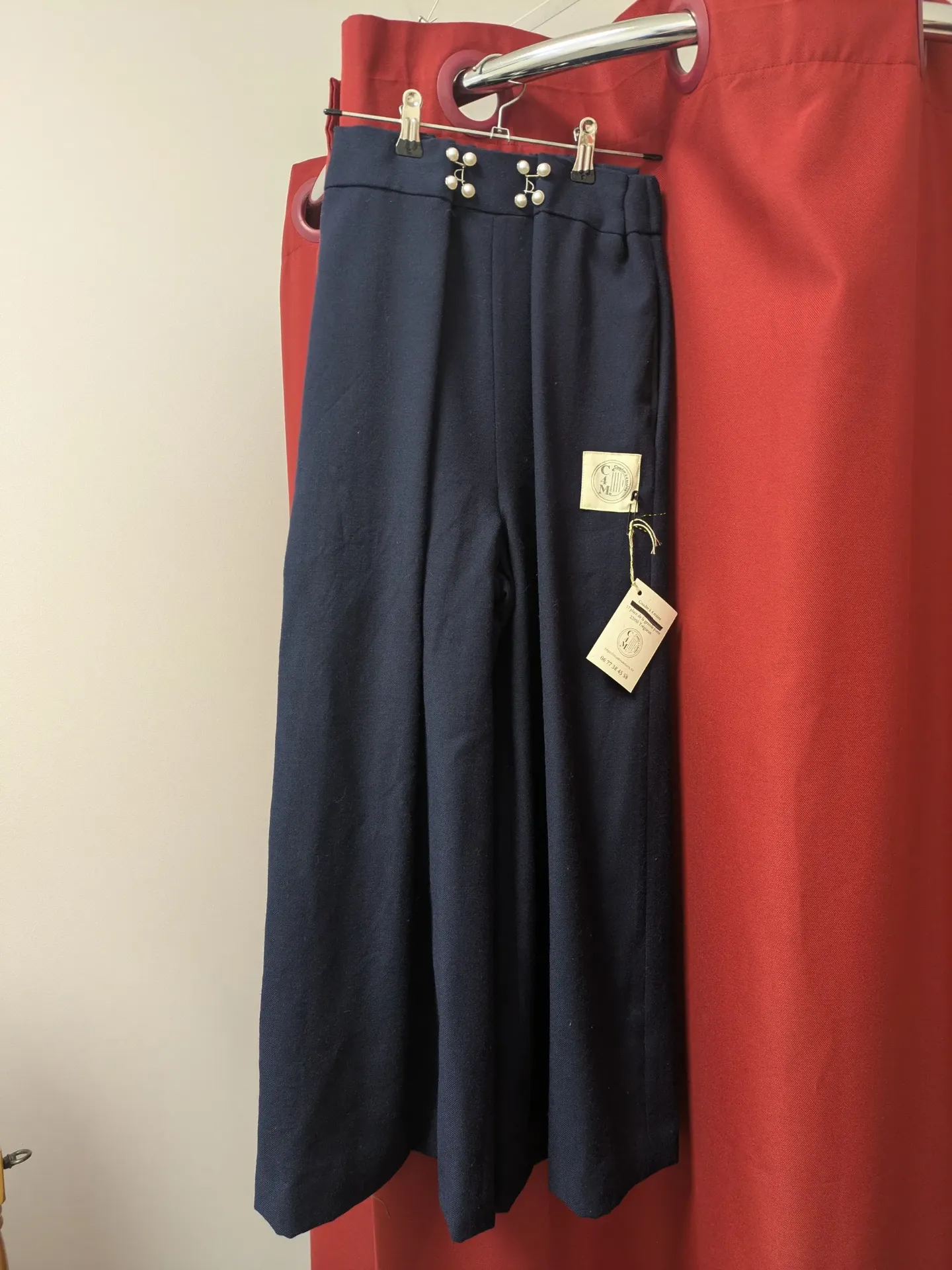 Pantalon laine bleu TS